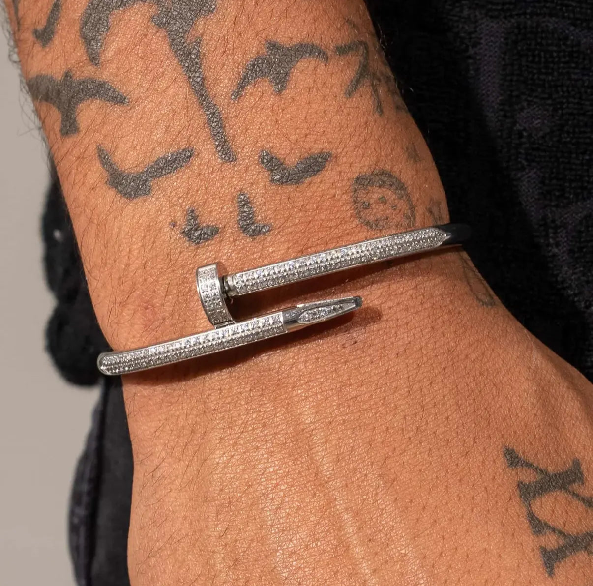 Diamond Nail Bracelet