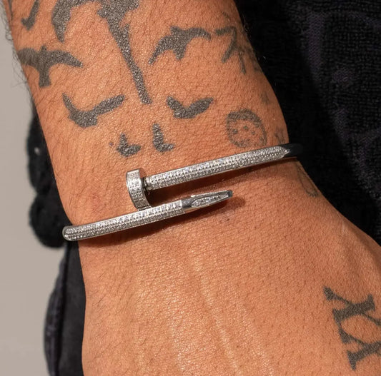 Diamond Nail Bracelet
