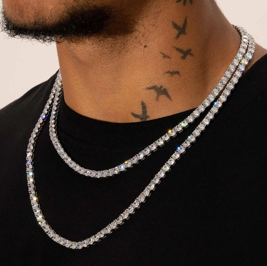 【Moissanite/5mm】Tennis Chain Necklace