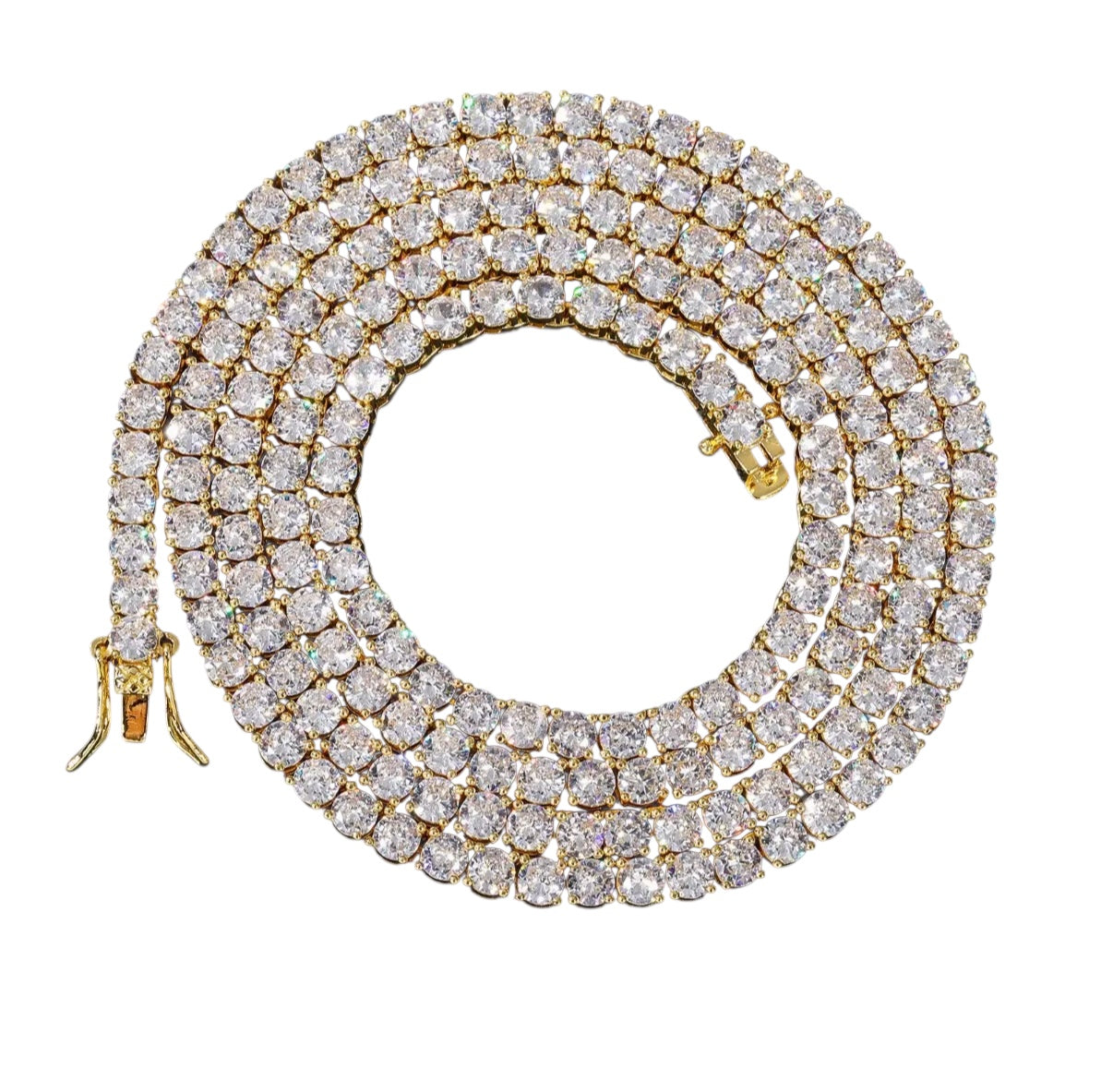 【Moissanite/4mm】Tennis Chain Necklace
