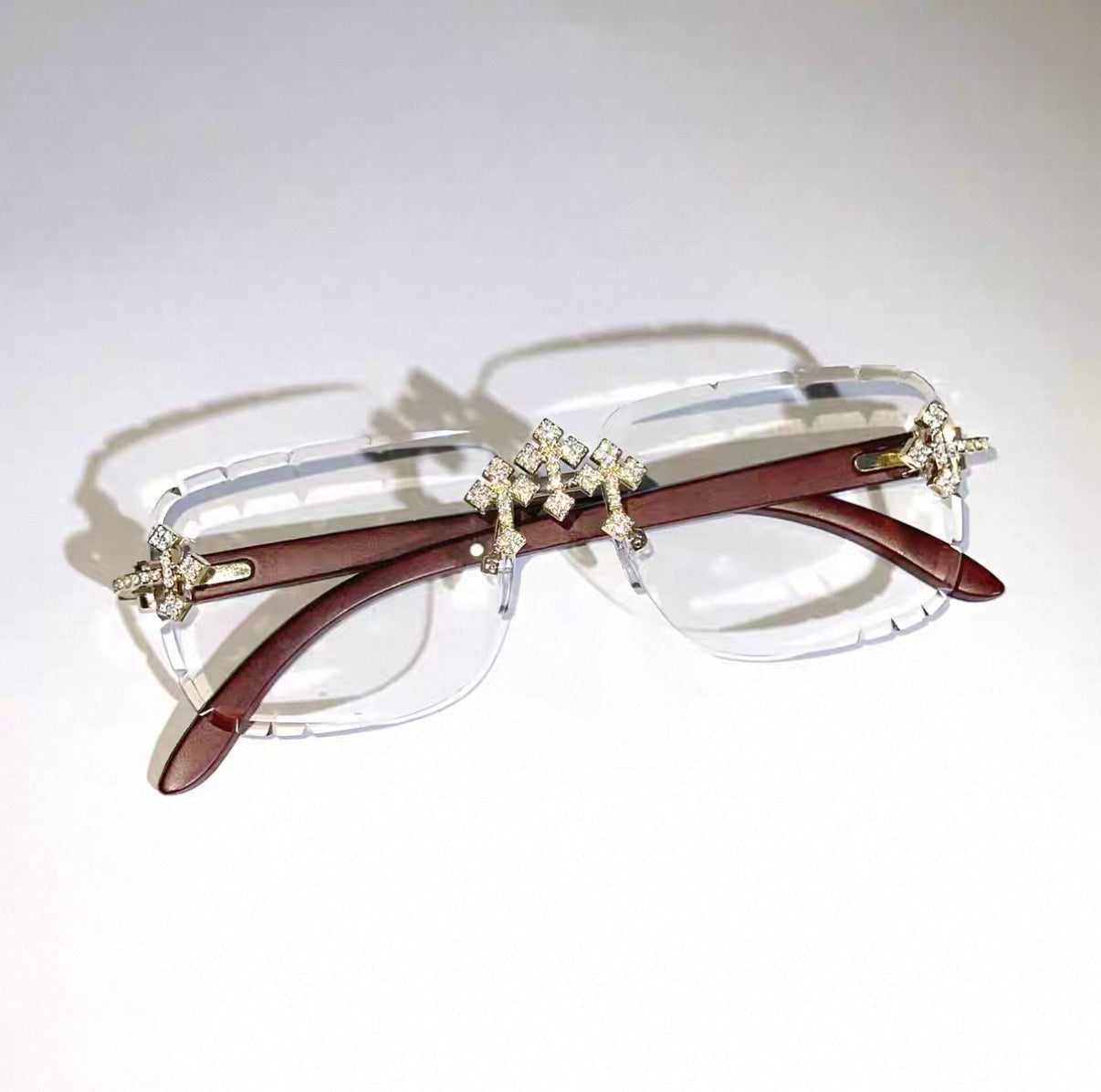 Iced Out Trendy Square Sunglasses