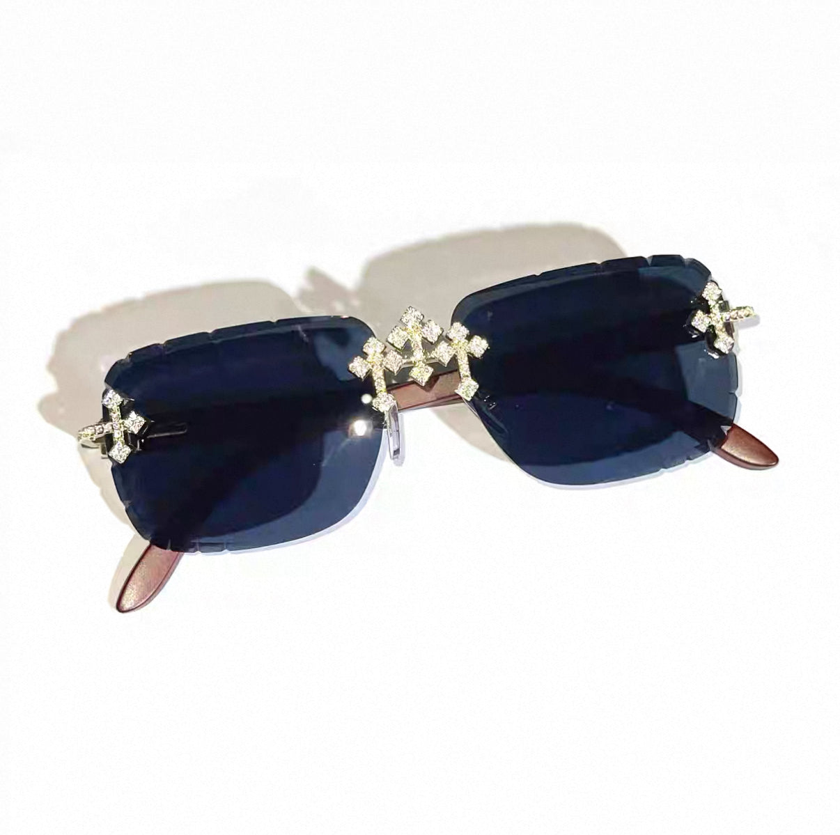 Iced Out Trendy Square Sunglasses