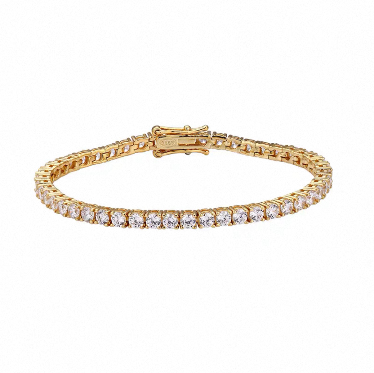 【Moissanite/3mm】Tennis Chain Bracelet