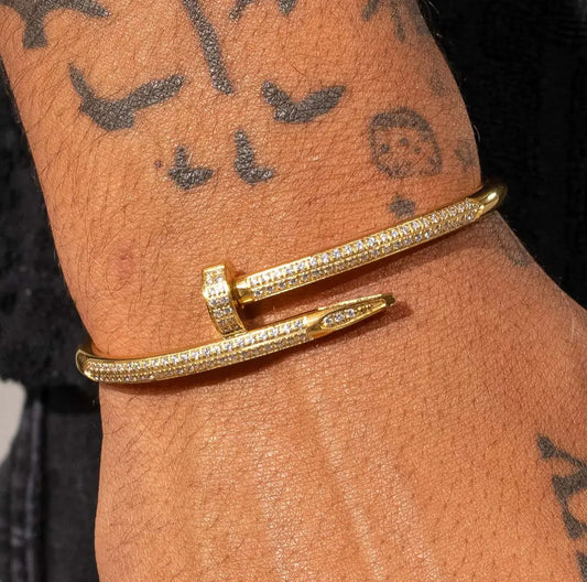 Diamond Nail Bracelet