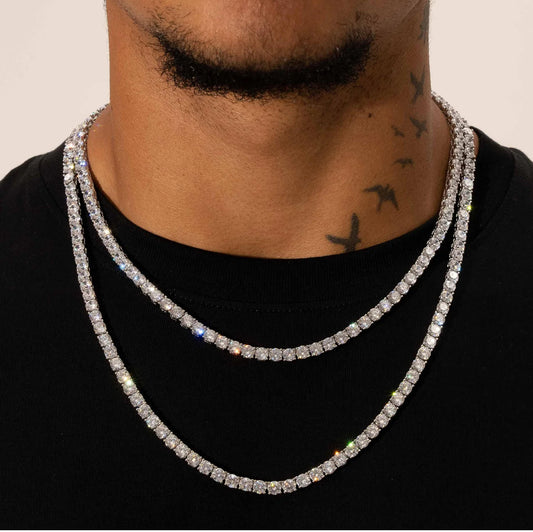 【Moissanite/5mm】Tennis Chain Necklace