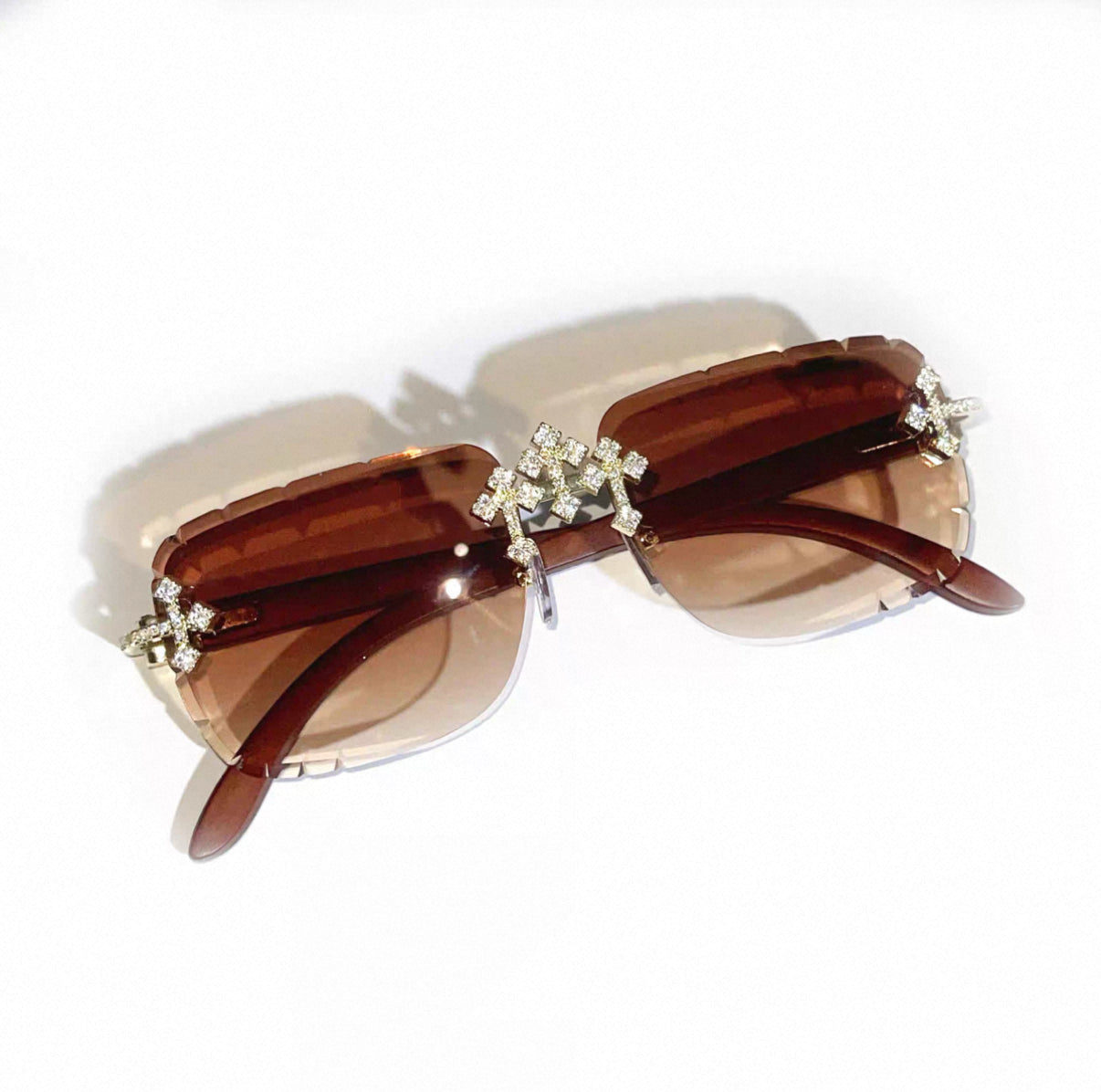 Iced Out Trendy Square Sunglasses