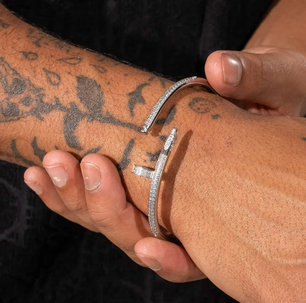 Diamond Nail Bracelet