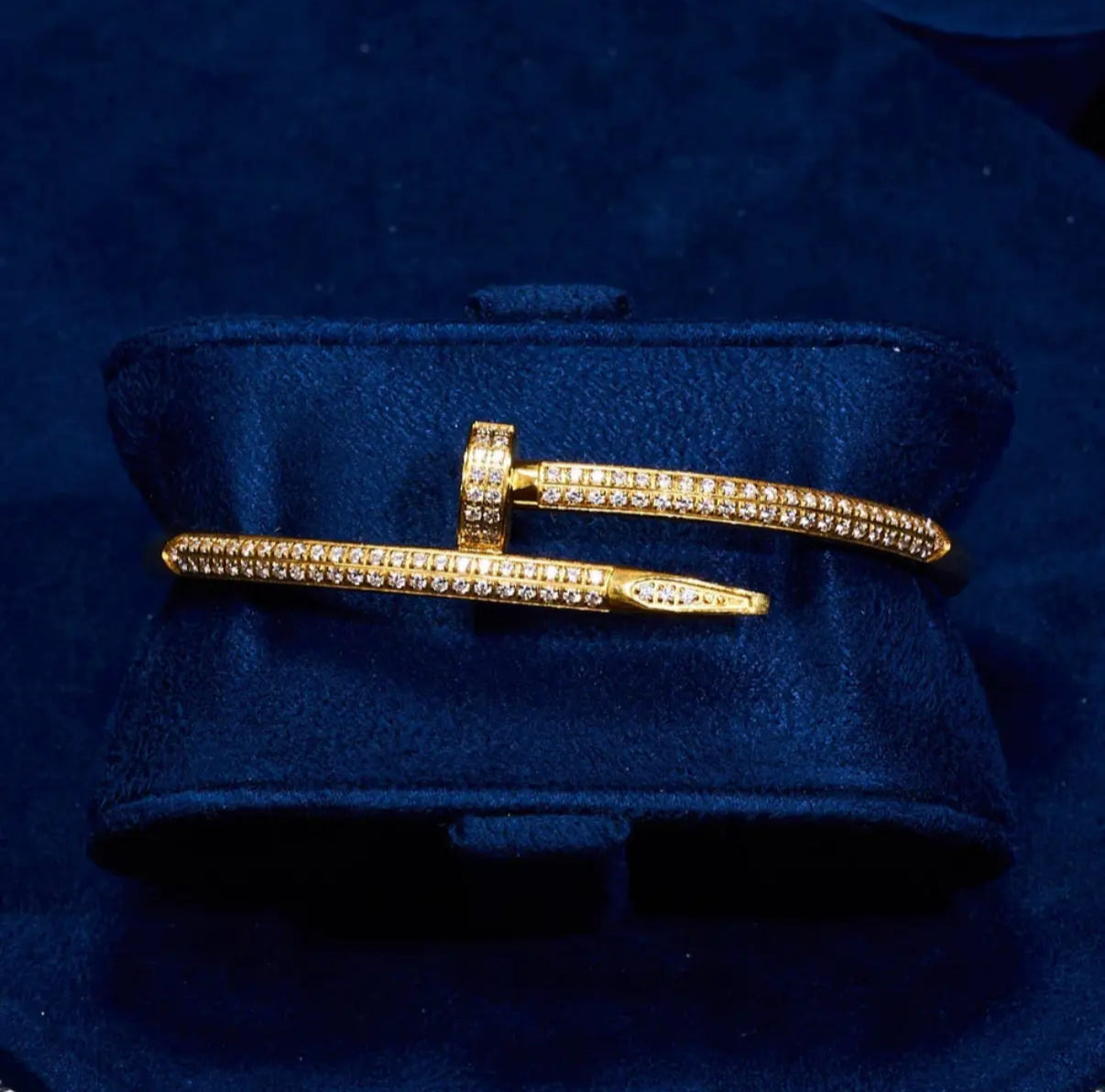 Diamond Nail Bracelet