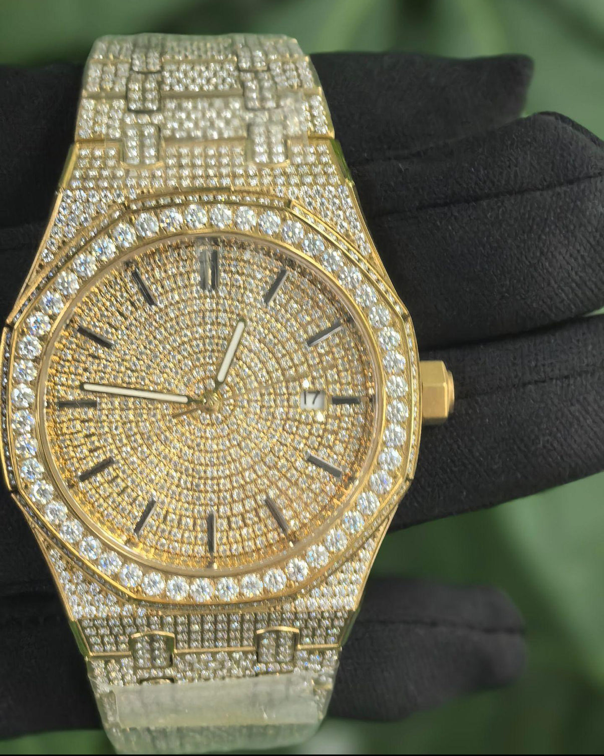 Iced Out Royal Diamond Watch【Moissanite/GOLD】
