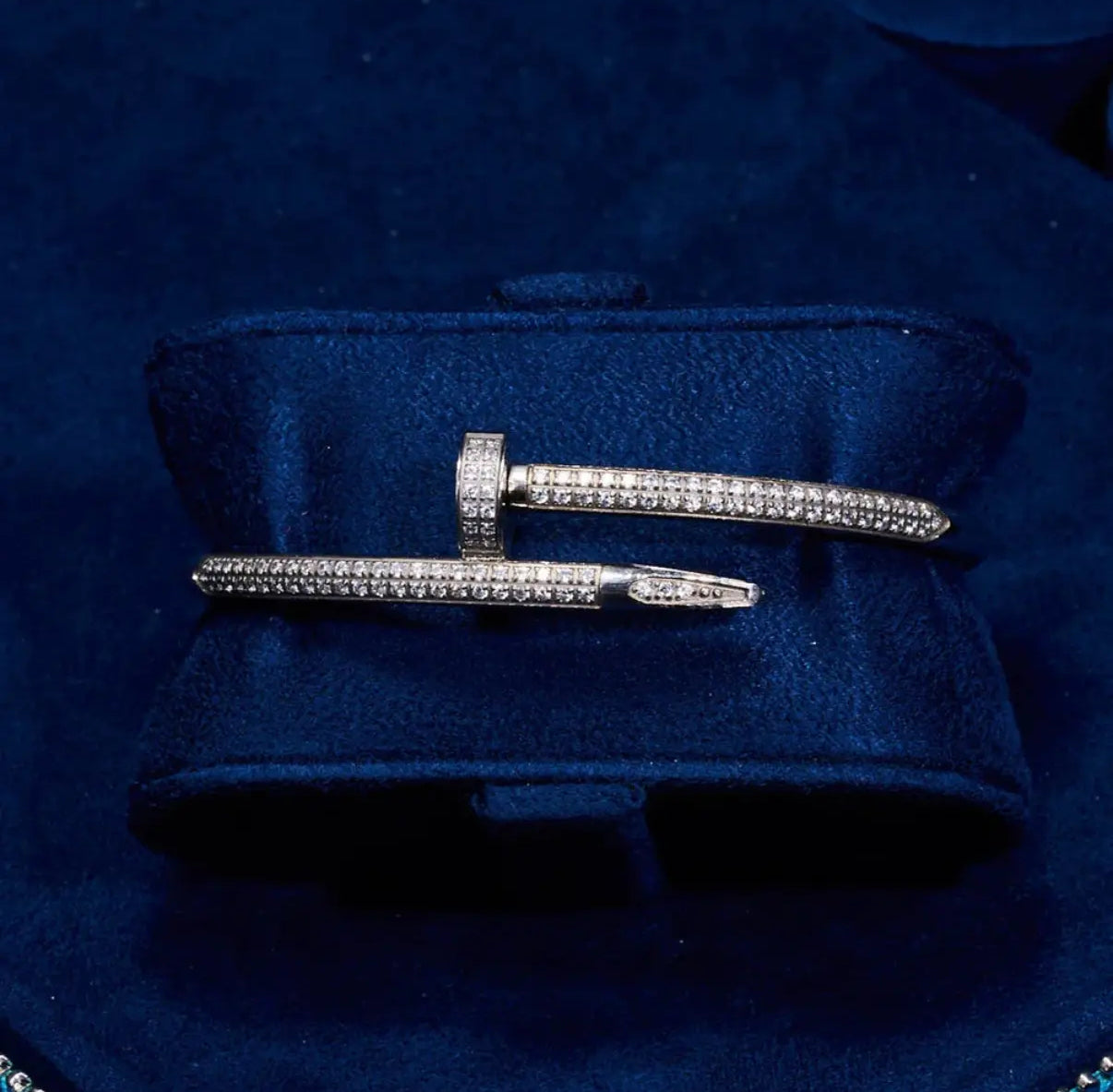 Diamond Nail Bracelet