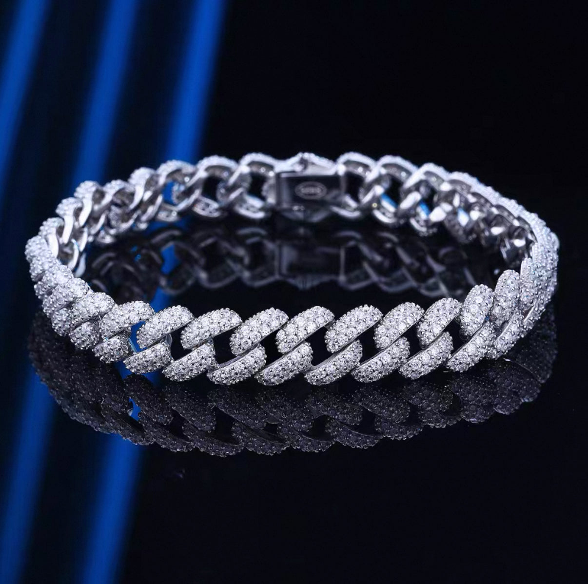 8mm Prong Chain Bracelet