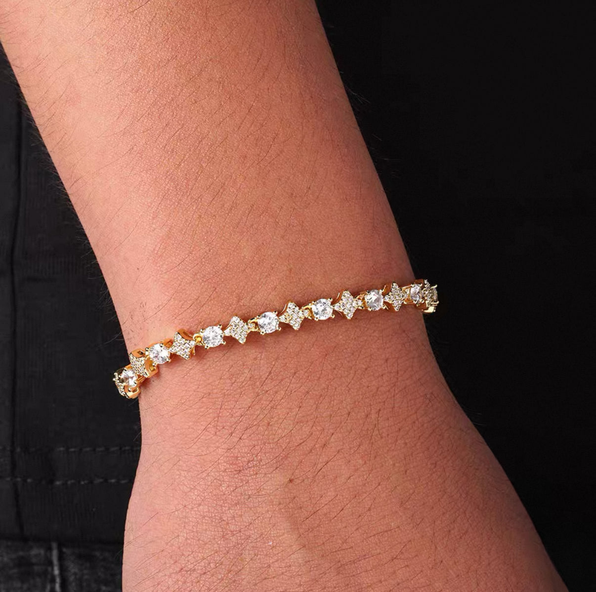 Starry Tennis Chain Bracelet