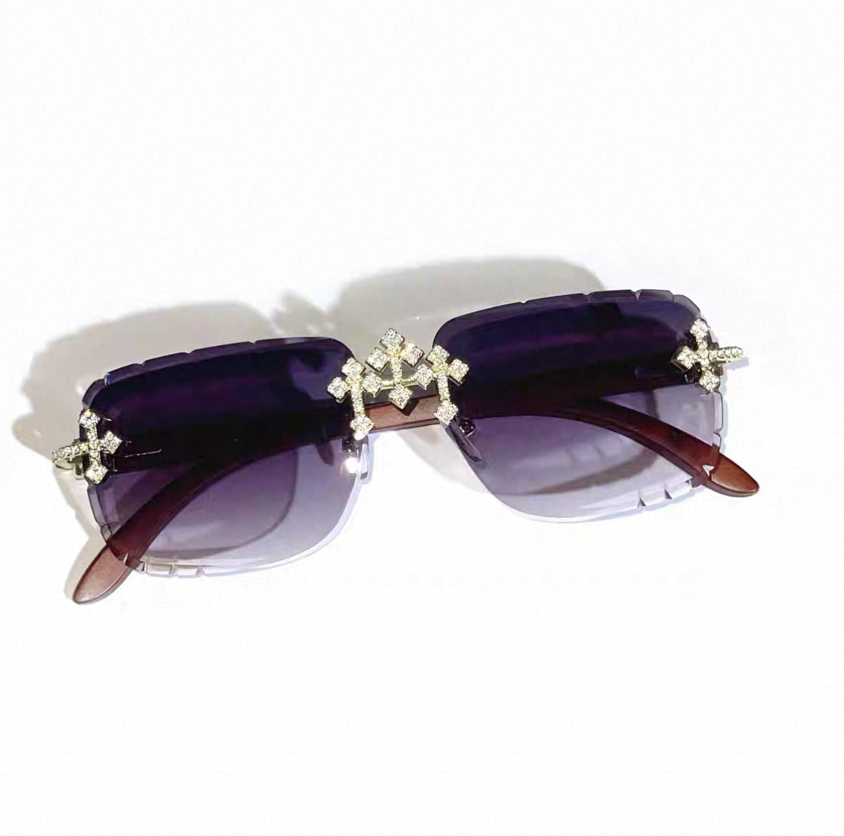 Iced Out Trendy Square Sunglasses