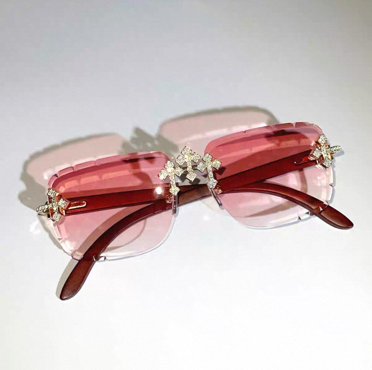 Iced Out Trendy Square Sunglasses