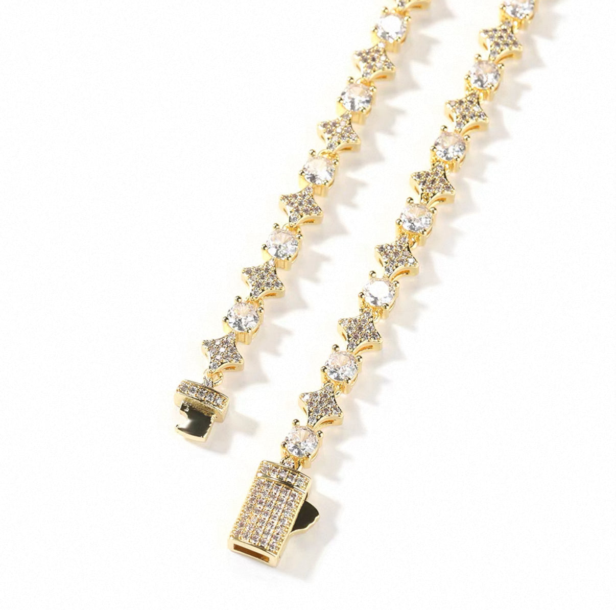 Starry Tennis Chain Necklace