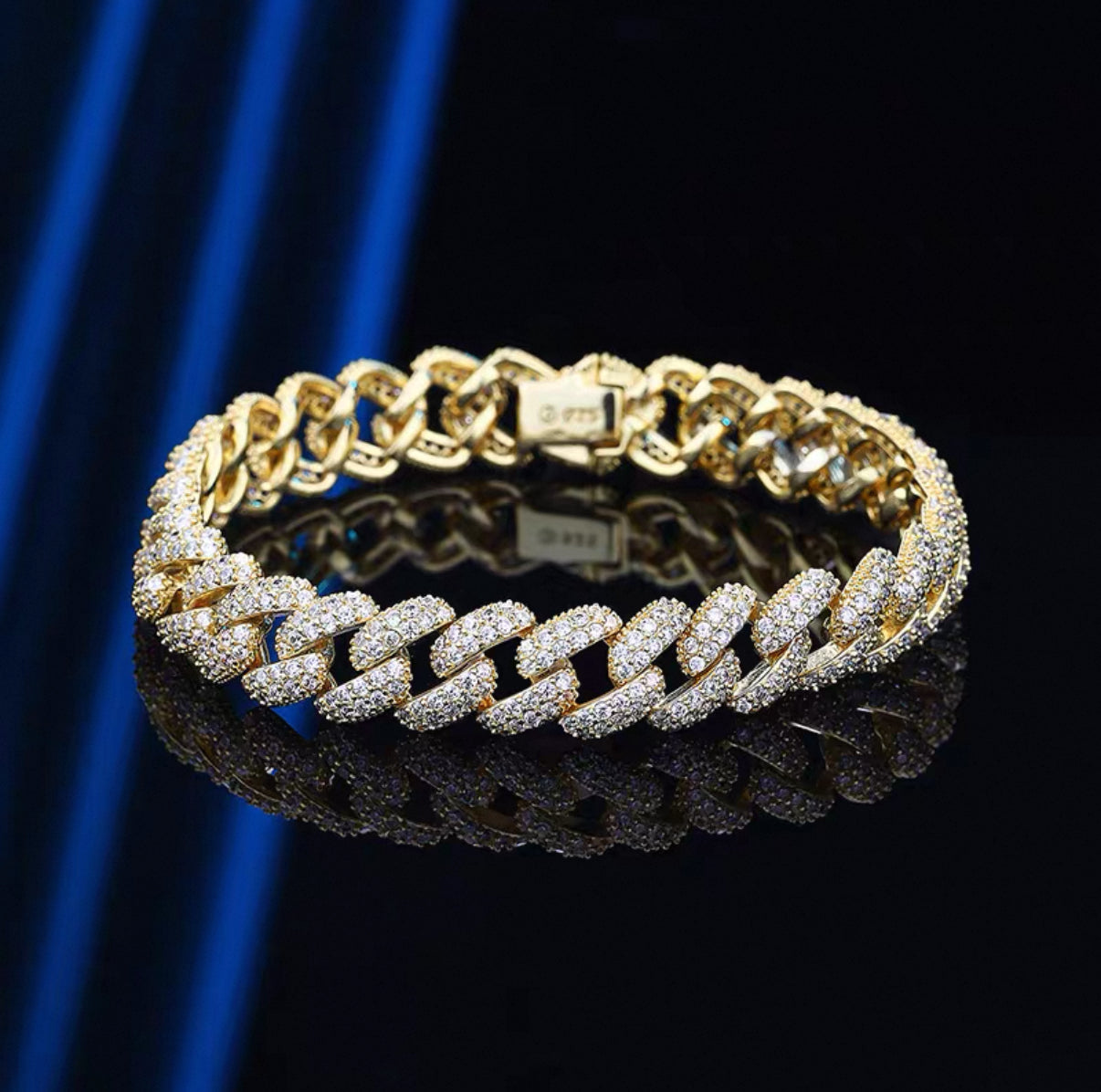 8mm Prong Chain Bracelet
