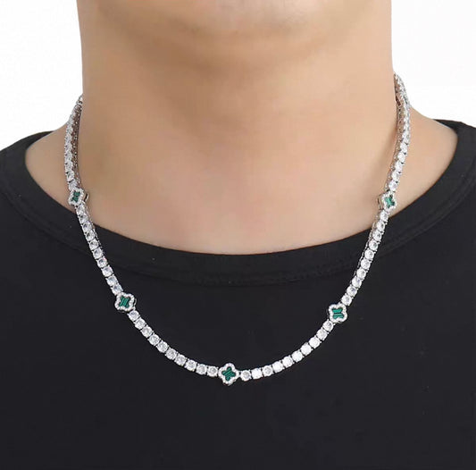 Clover Tennis Necklace