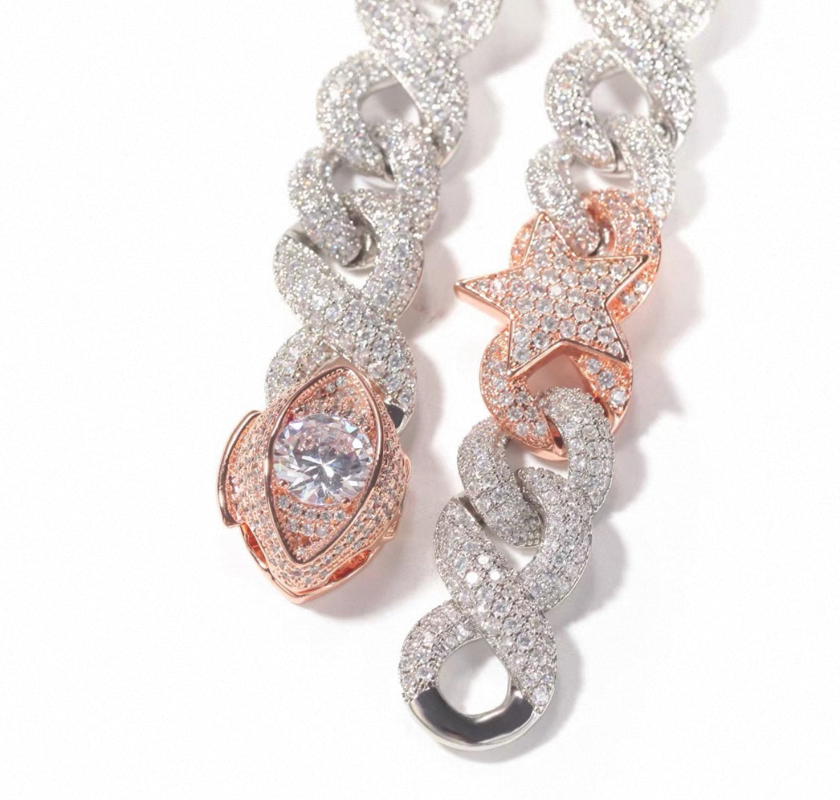 Star Blaze Miami Cuban Chain Bracelet【10mm】