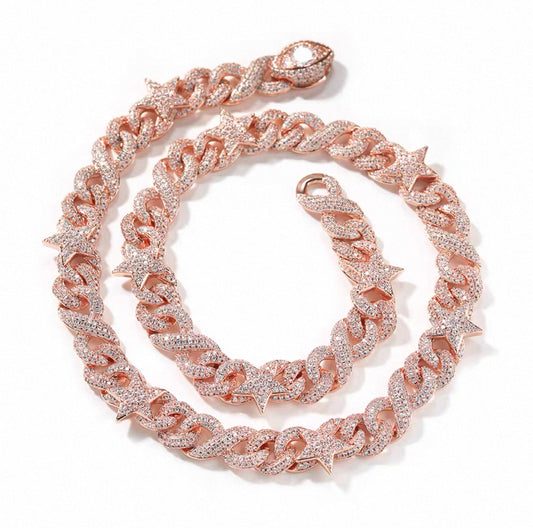 Star Blaze Miami Cuban Chain Bracelet【10mm】