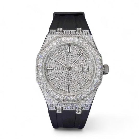 Luxury Royal Diamond Watch【Moissanite/SILVER】