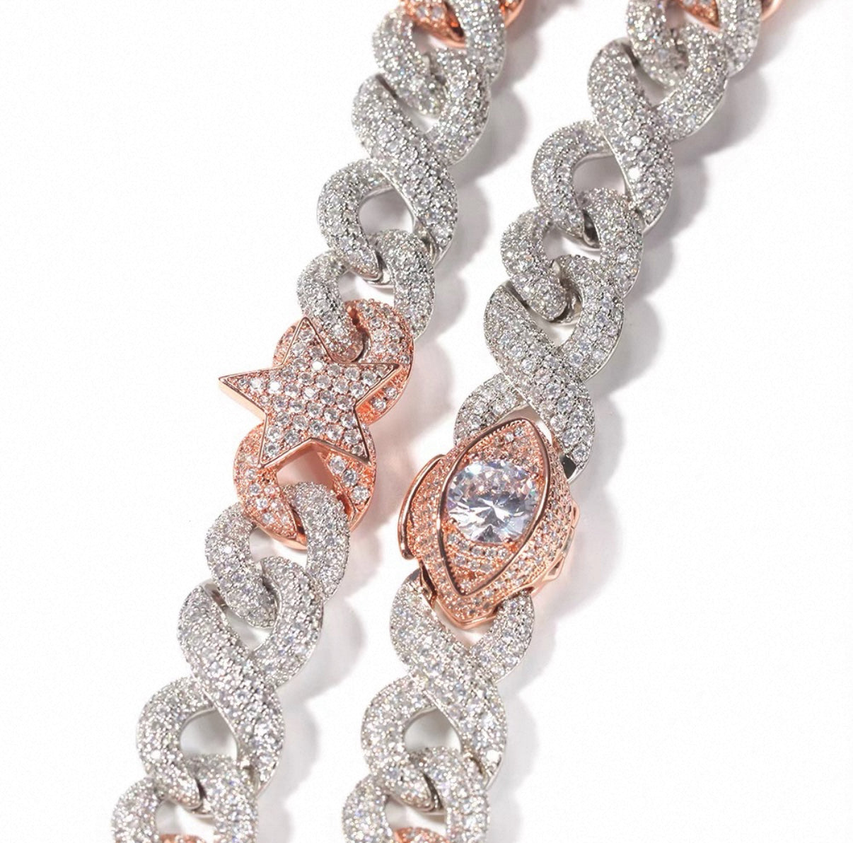 Star Blaze Miami Cuban Chain Bracelet【10mm】