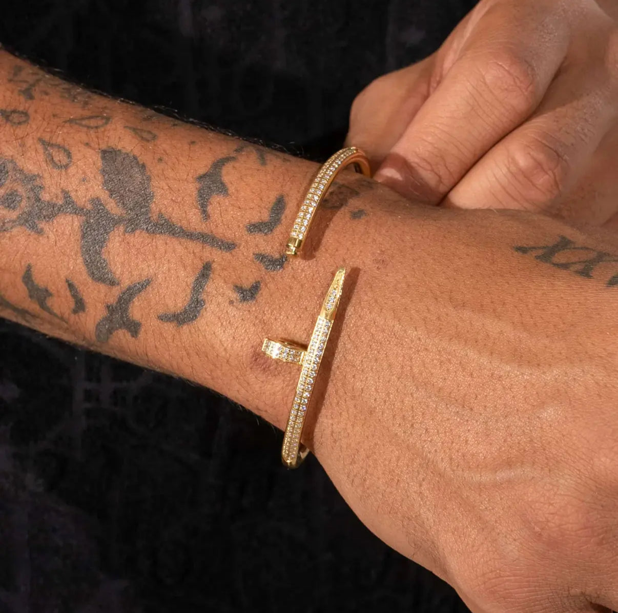Diamond Nail Bracelet