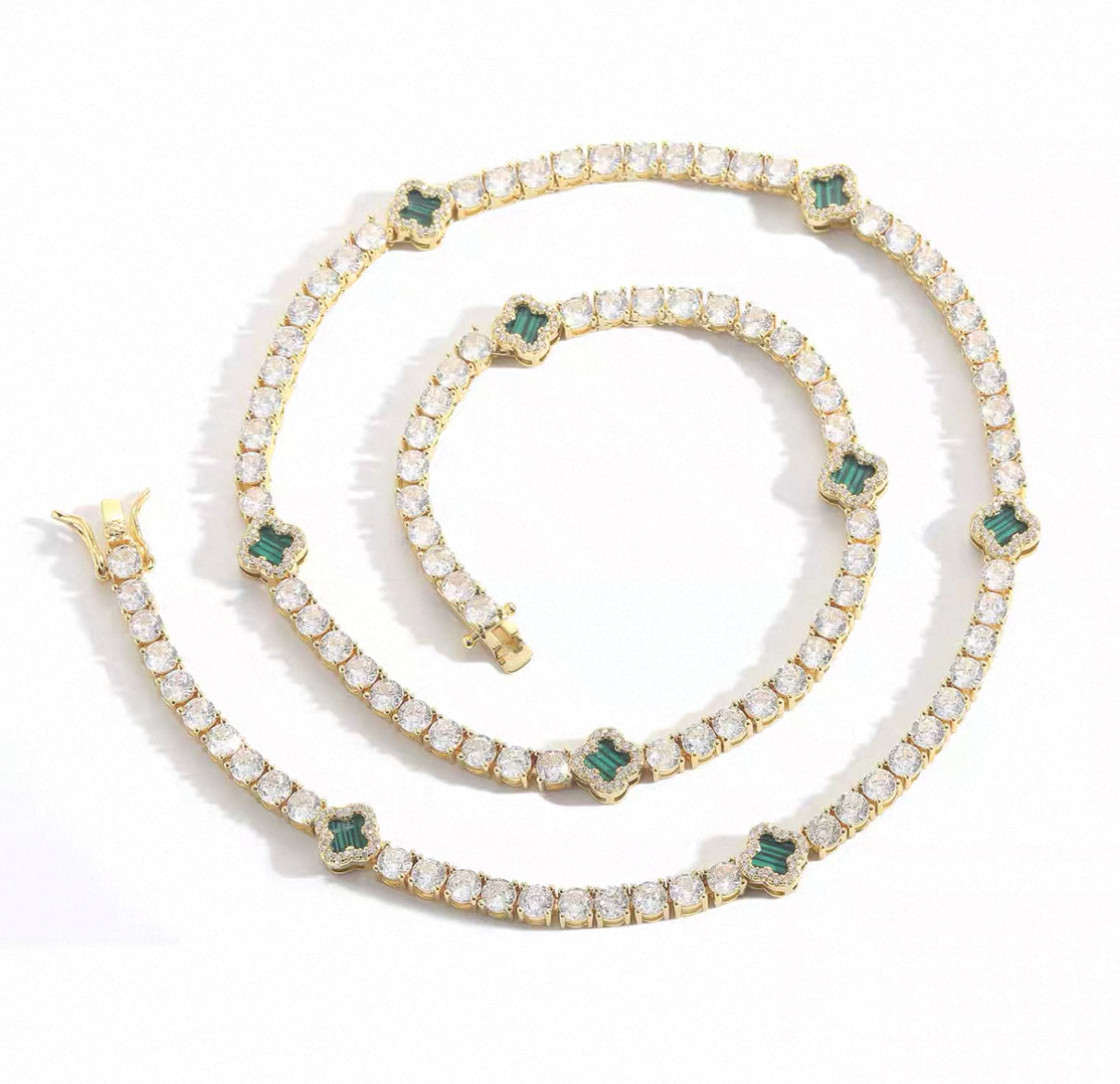 Clover Tennis Necklace