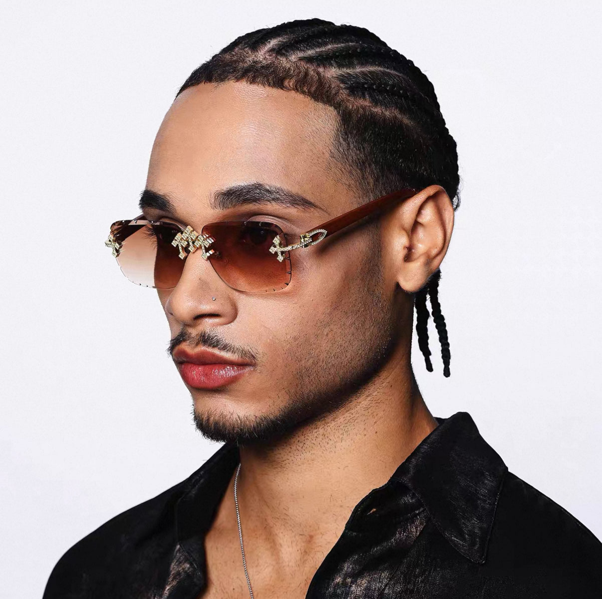 Iced Out Trendy Square Sunglasses