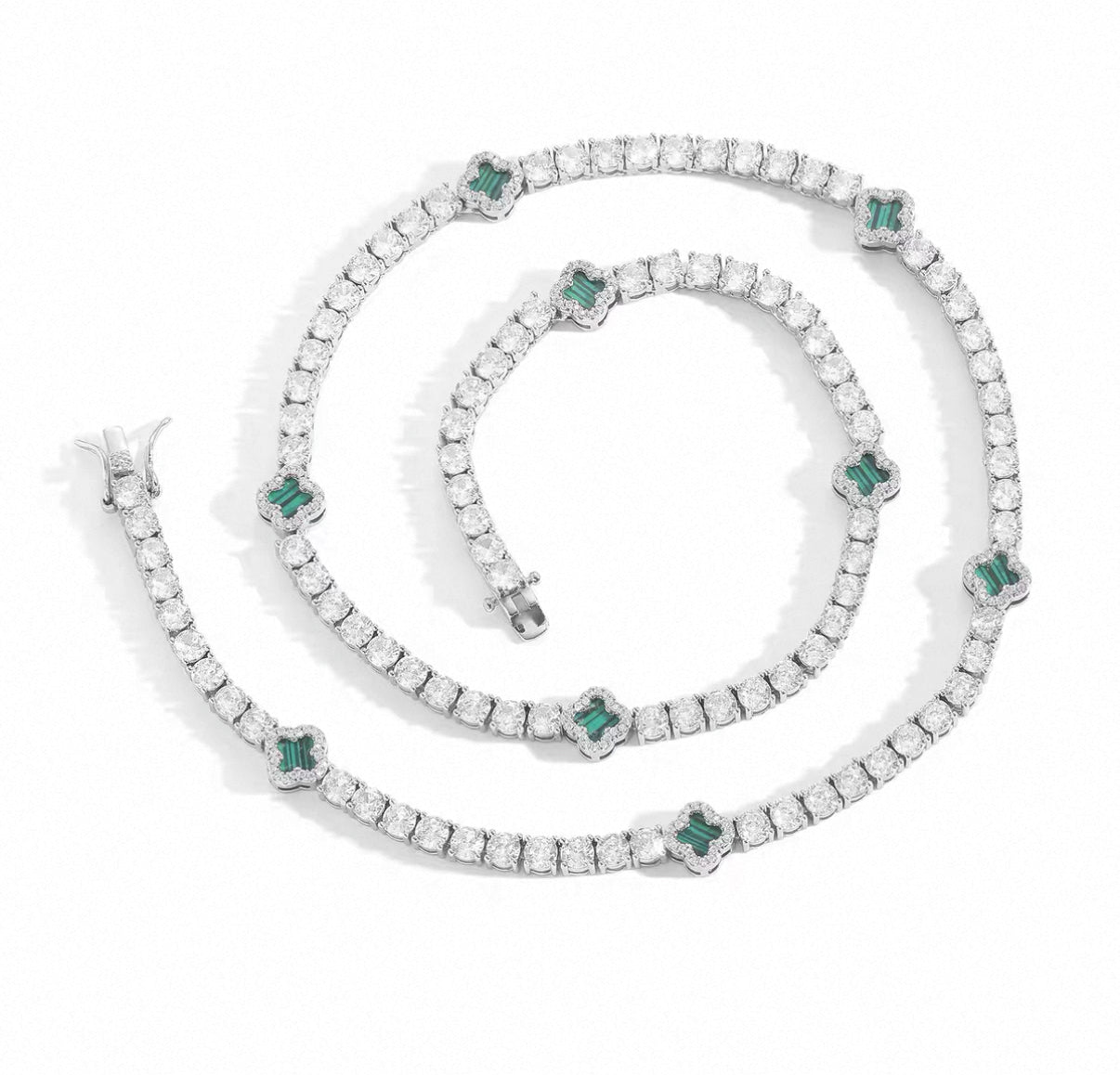 Clover Tennis Necklace