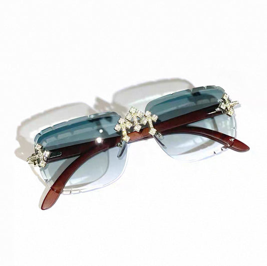 Iced Out Trendy Square Sunglasses