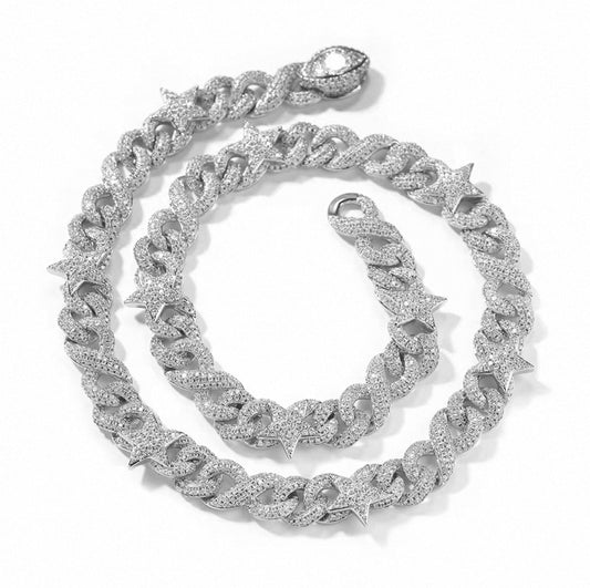 Star Blaze Miami Cuban Chain Bracelet【10mm】