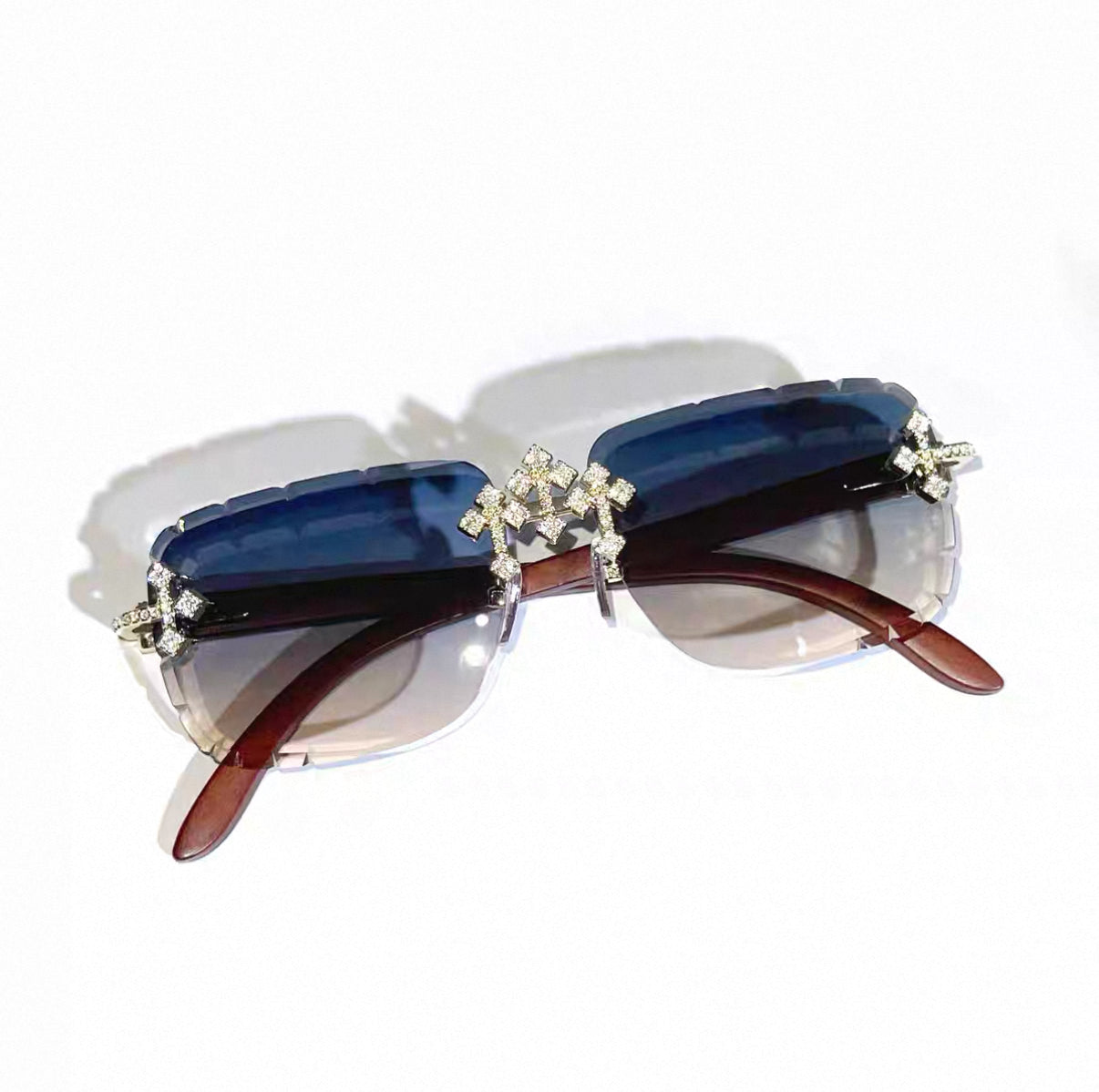 Iced Out Trendy Square Sunglasses