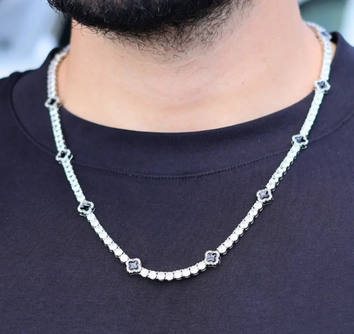 Clover Tennis Necklace