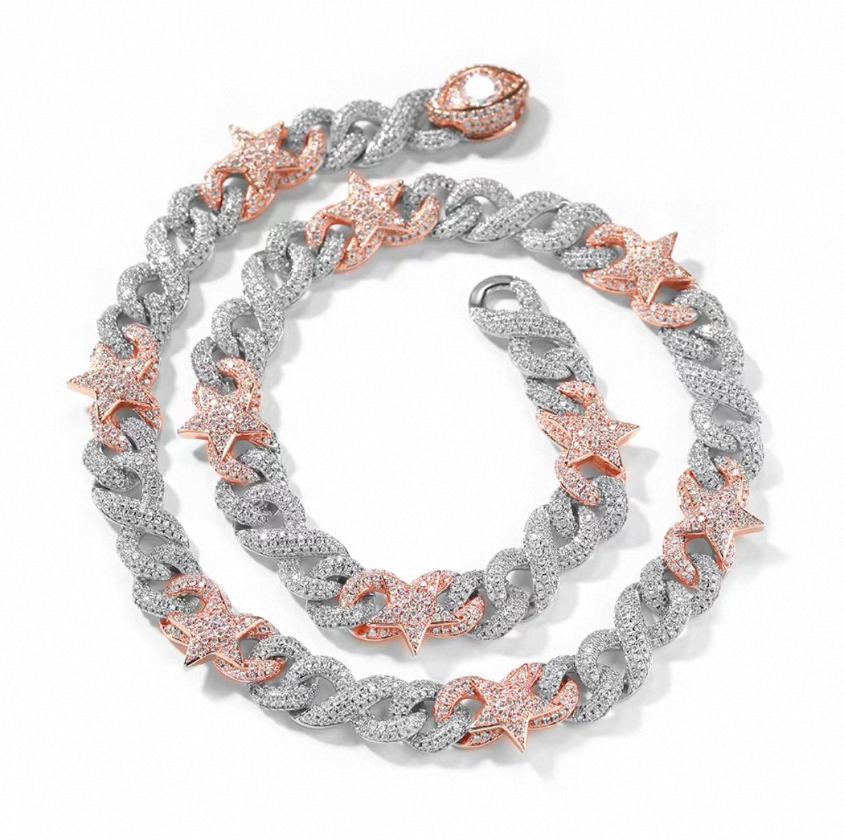 Star Blaze Miami Cuban Chain Bracelet【10mm】