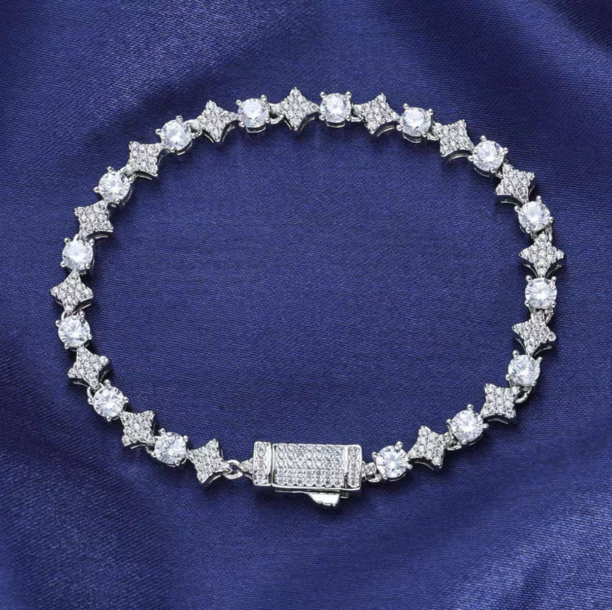 Starry Tennis Chain Bracelet