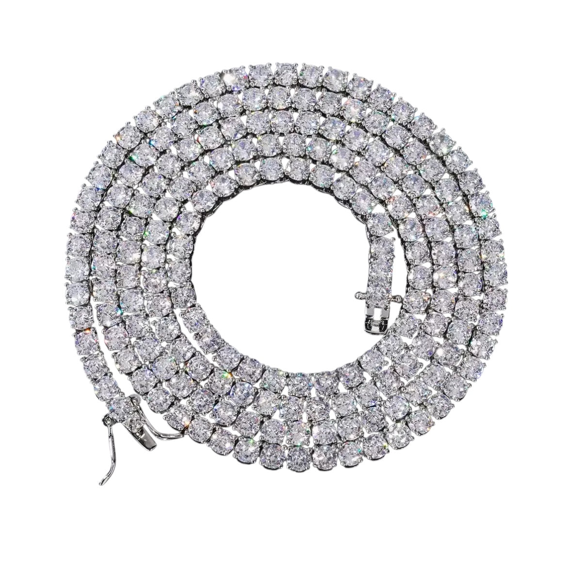 【Moissanite/4mm】Tennis Chain Necklace