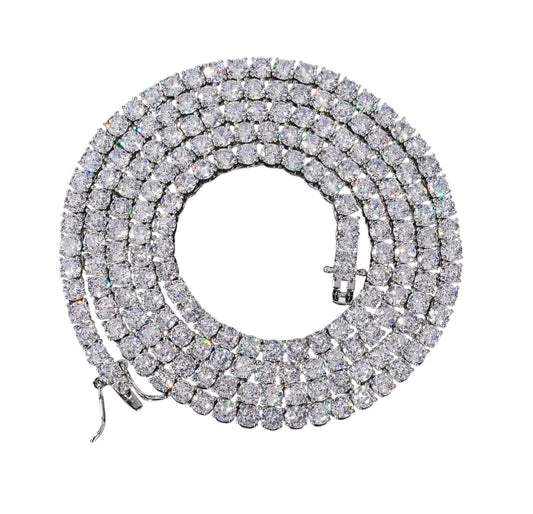 【Moissanite/4mm】Tennis Chain Necklace
