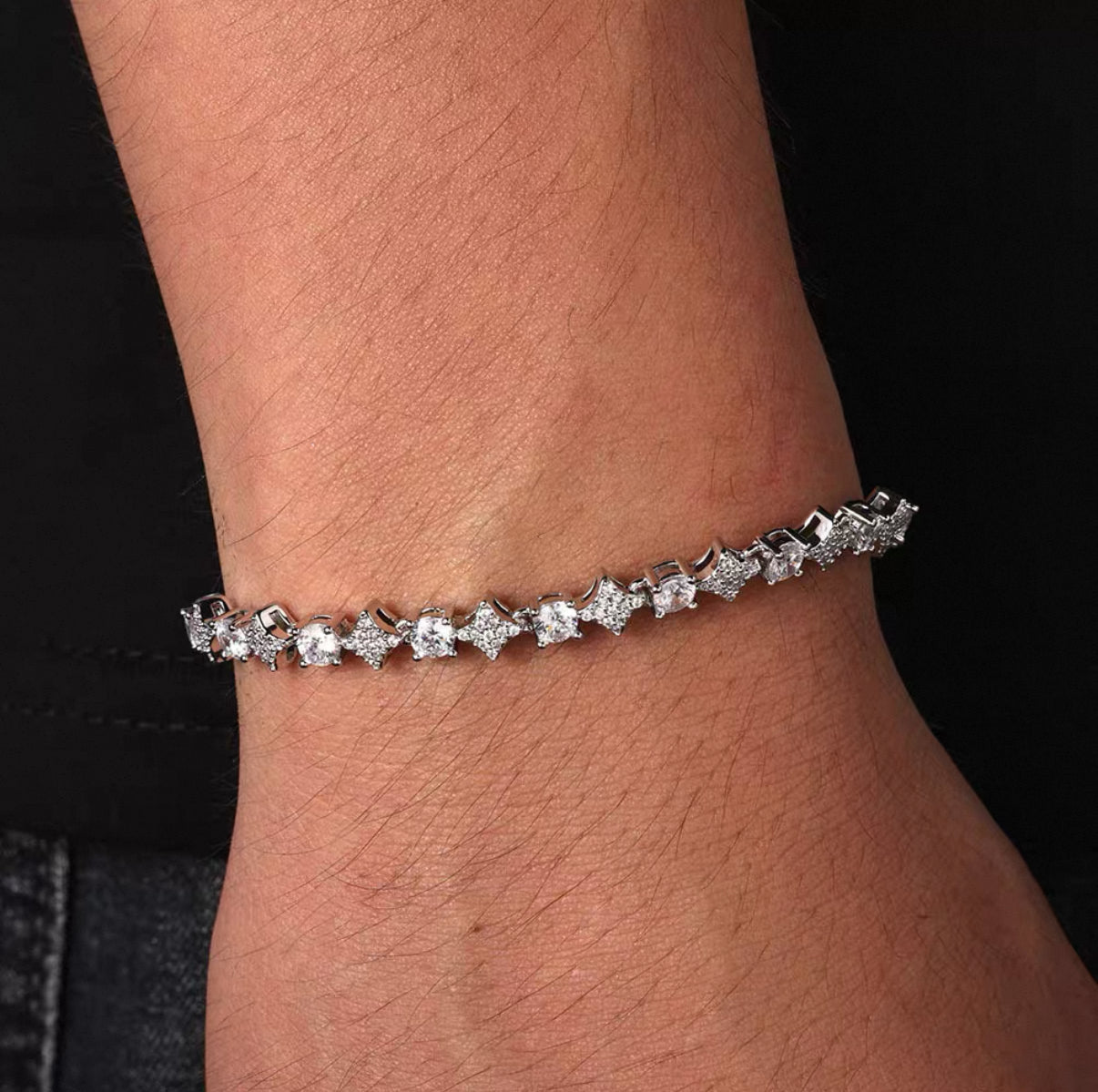 Starry Tennis Chain Bracelet