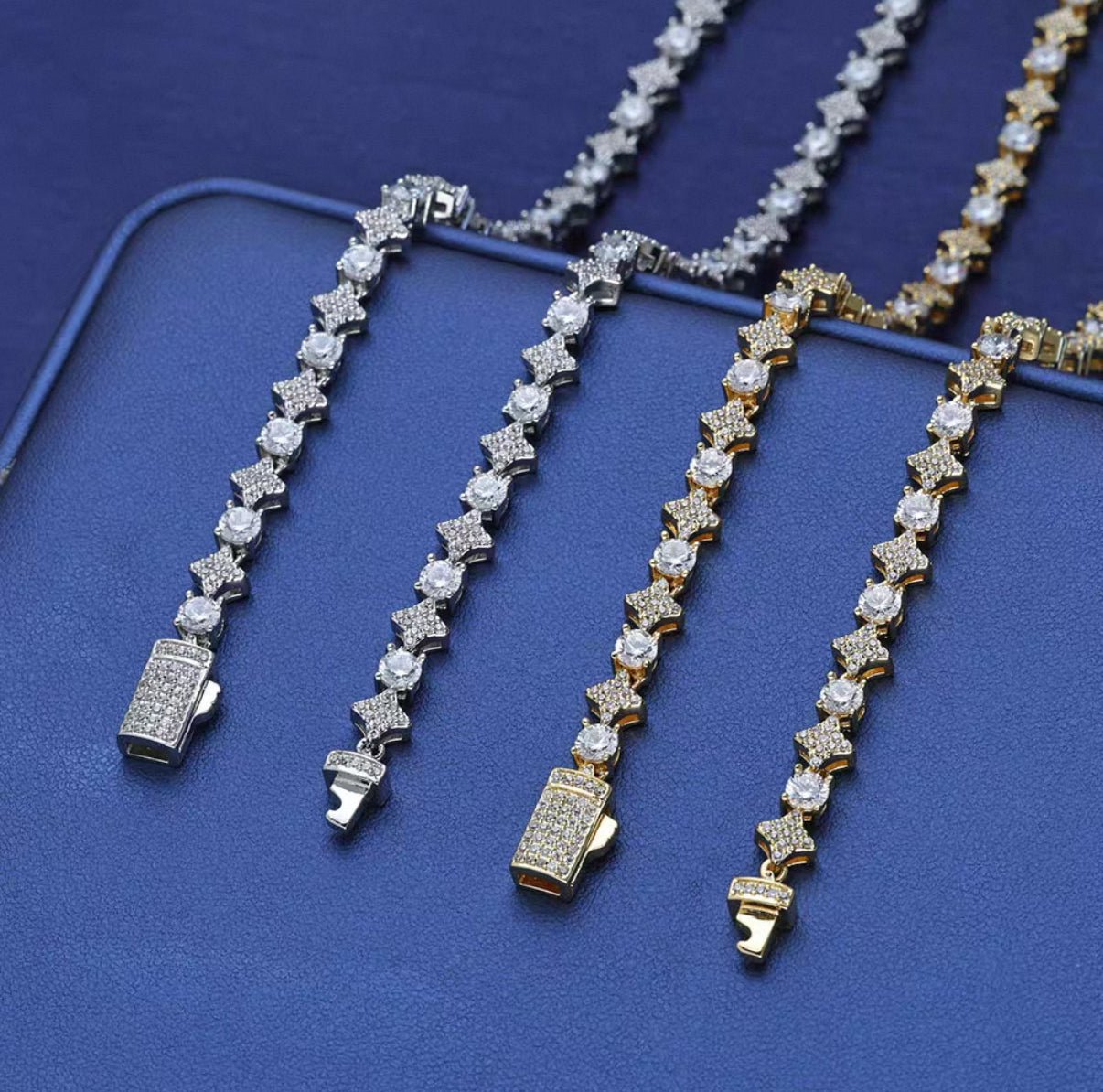 Starry Tennis Chain Bracelet