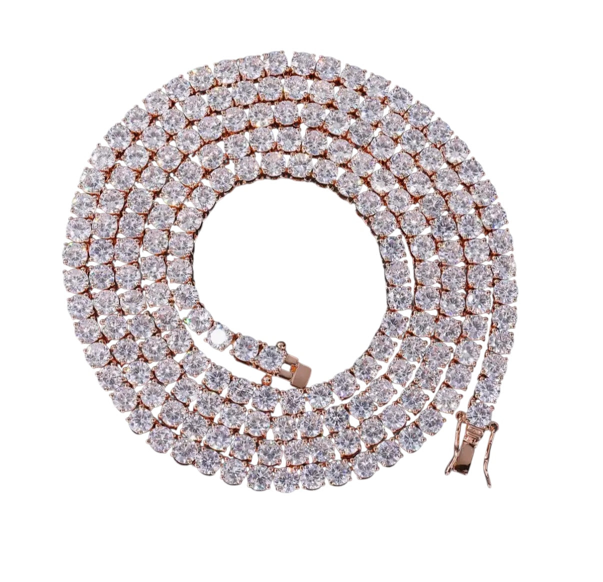 【Moissanite/4mm】Tennis Chain Necklace