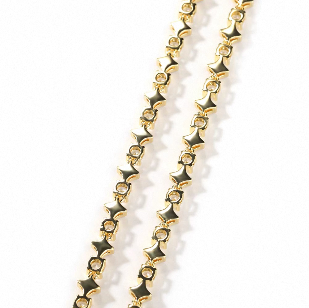 Starry Tennis Chain Necklace