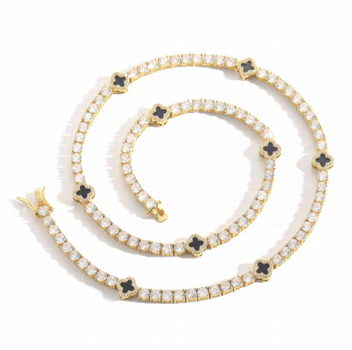 Clover Tennis Necklace