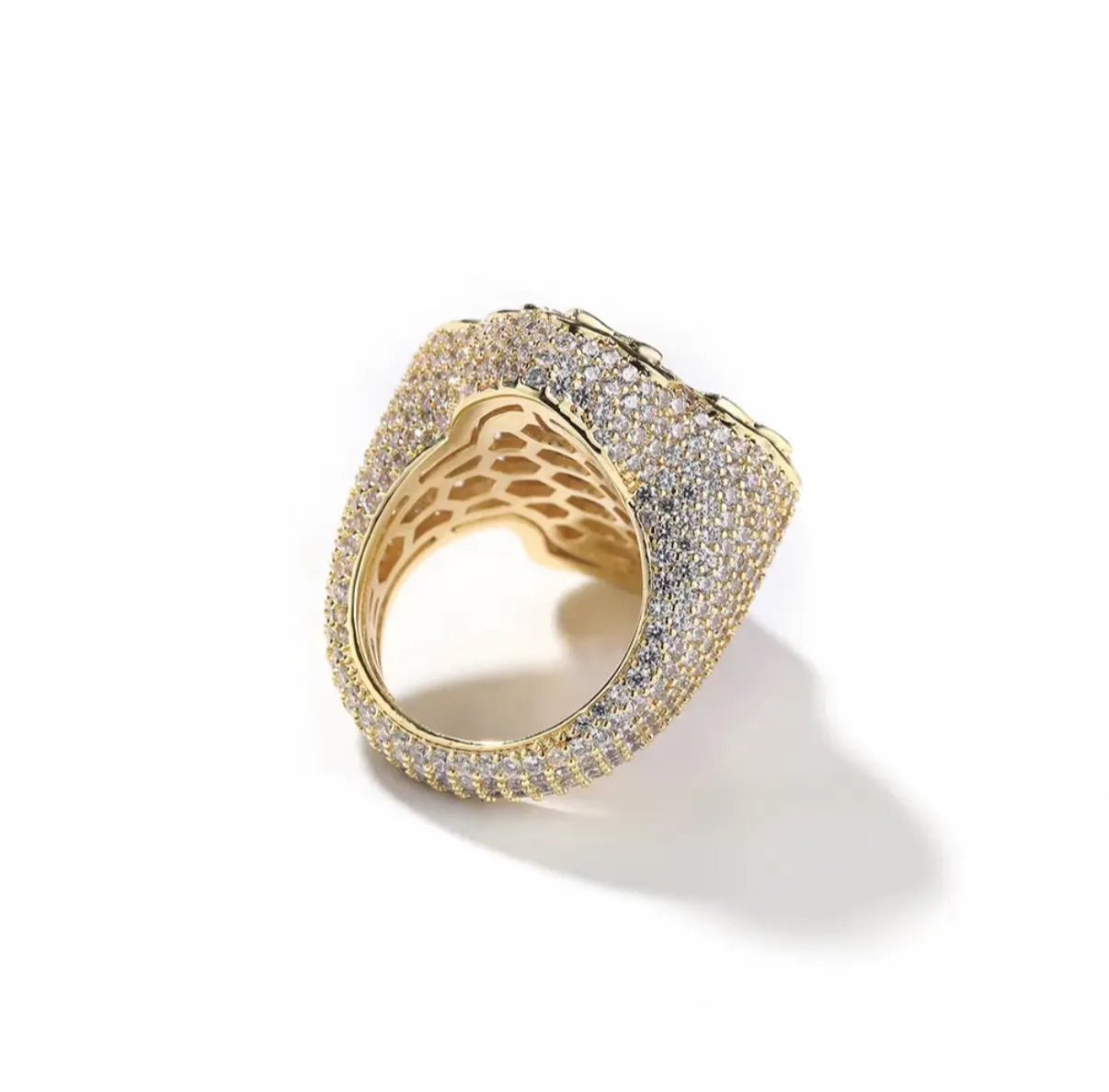 Cross Baguette Ring