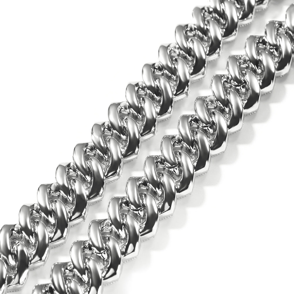 Baguette Miami Chain Necklace【20mm】