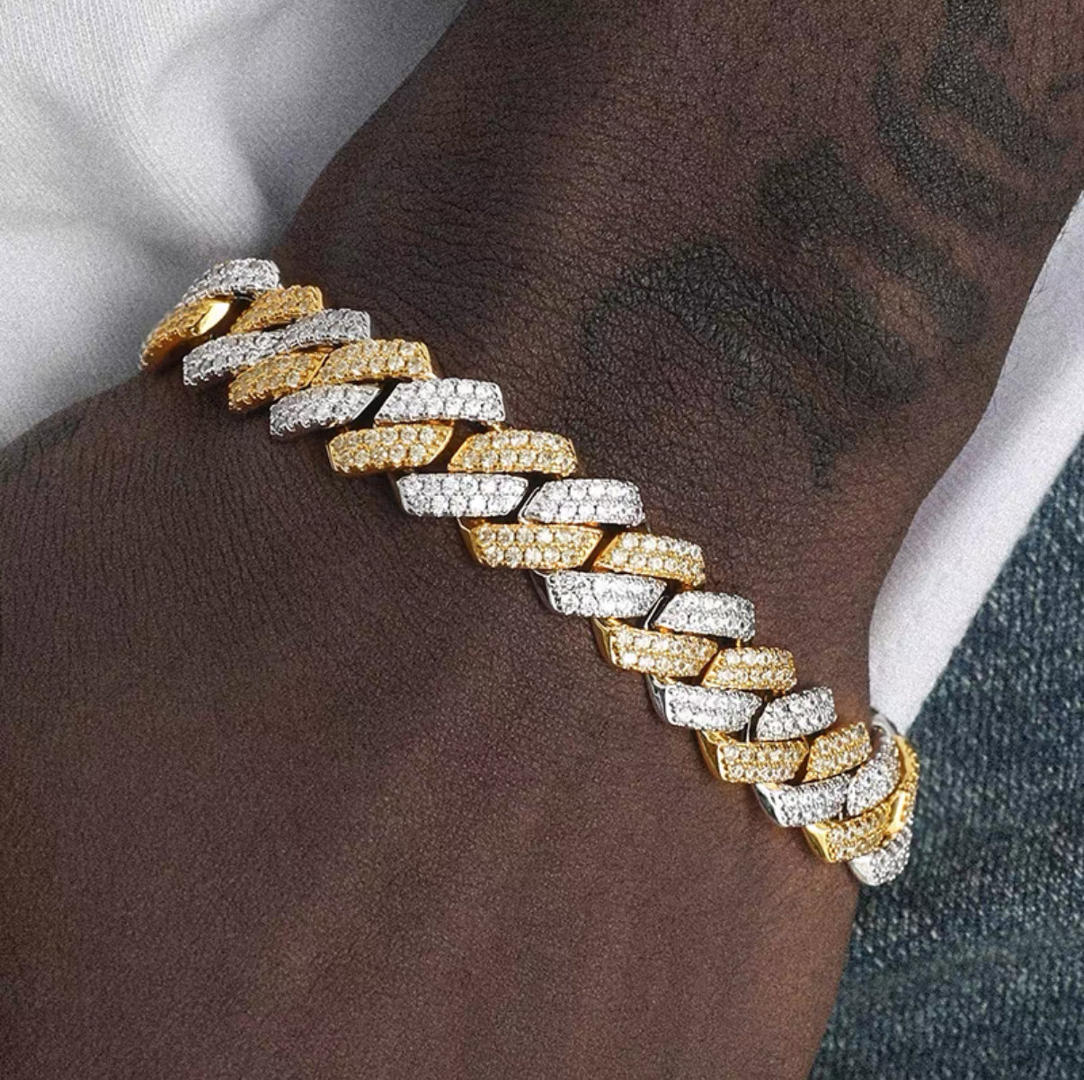 14mm Prong Chain Bracelet