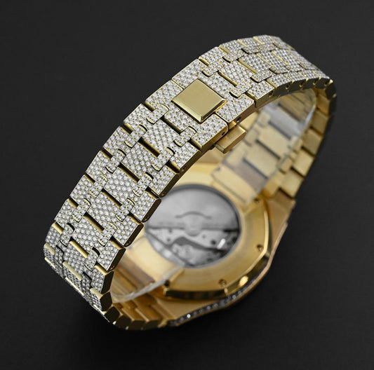 【Six47】Iced Out Royal Diamond Watch【Moissanite/GOLD】