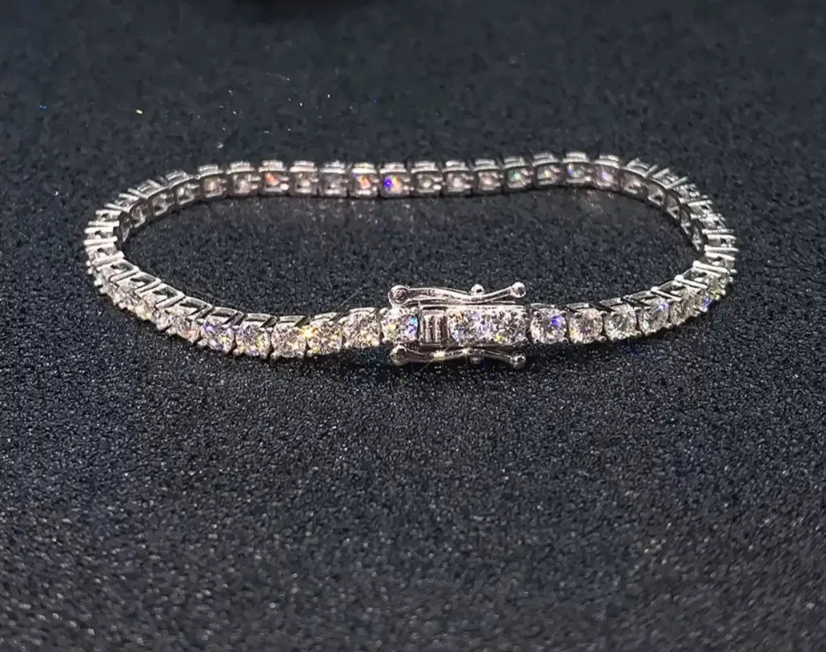 【Six08】Tennis Chain Bracelet【Moissanite/4mm】