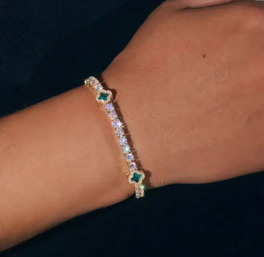 【Six12】Clover Tennis Bracelet