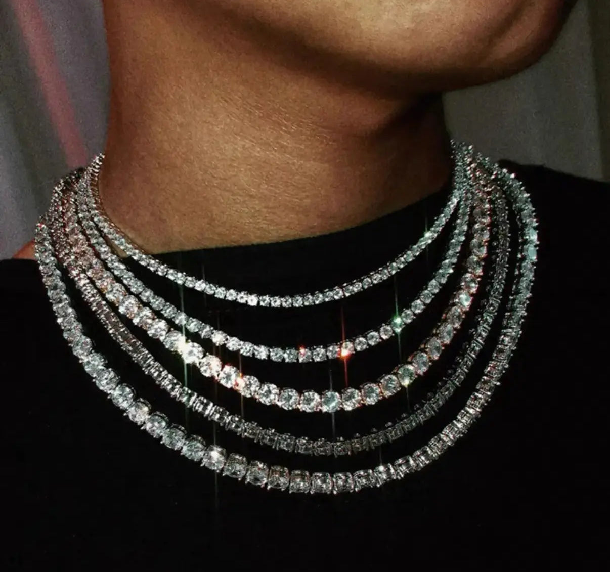 【Six02】Luxury Zirconia Necklace【3mm】
