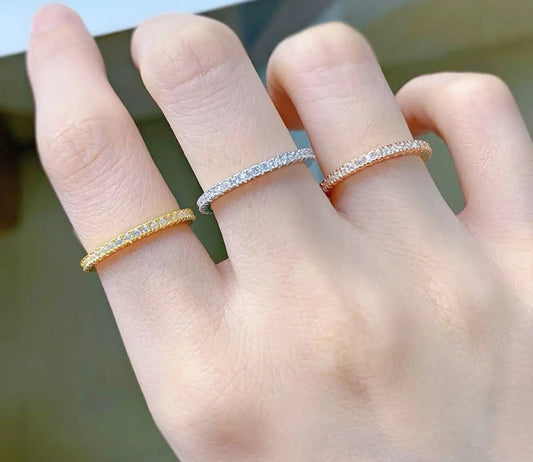 【Six15】Tennis Ring 【Moissanite/2mm】